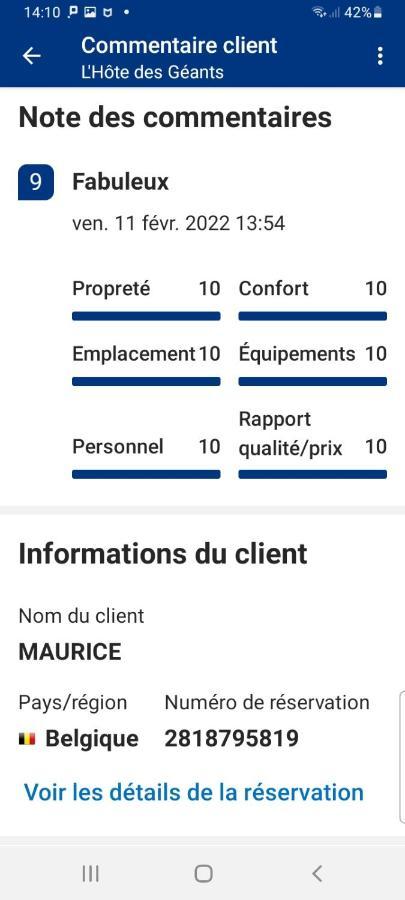 L'Hote Des Geants 아트 외부 사진